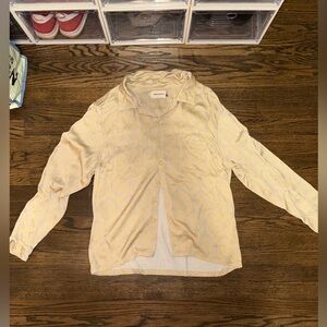 Gold Button-Up Shirt